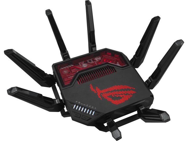 ASUS ROG Rapture GT-BE19000 Ultraschnelles WiFi 7 (802.11be) mit neuen 320-MHz-Kanälen im 6-GHz-Band