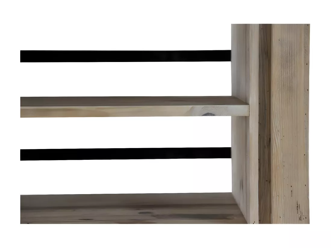 Vaisselier 2 tiroirs naturel Bois Naturel - Esmée Décoration d'Autrefois