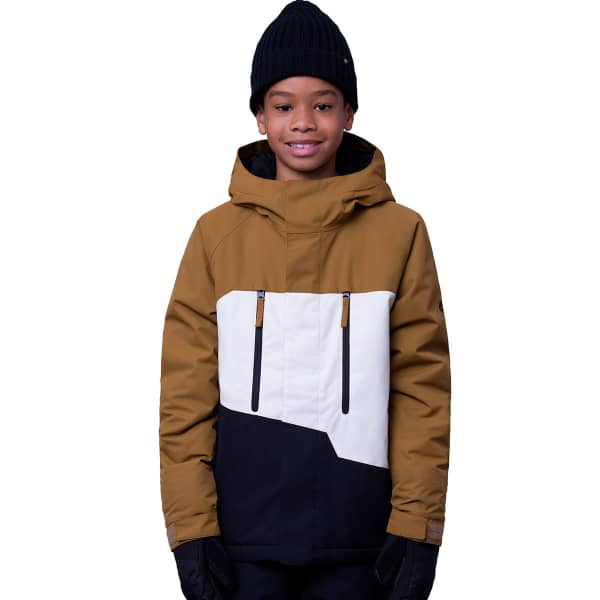 Veste snowboard 686 BOYS GEO INSULATED JKT BREEN CLRBLK WHT