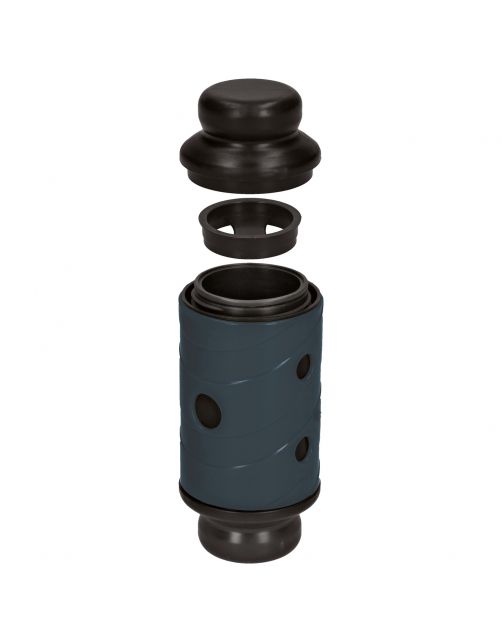 Eat Slow Feed And Treat Roller Anti-Schrok Grijs&Zwart - Hondenvoerbak
