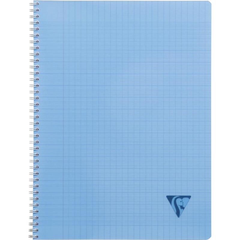 Cahier reliure intégrale Linicolor FRESH 24x32cm 180 pages grands carreaux couverture plastique polypropyène rainuré Couleur aléatoire - Assortis