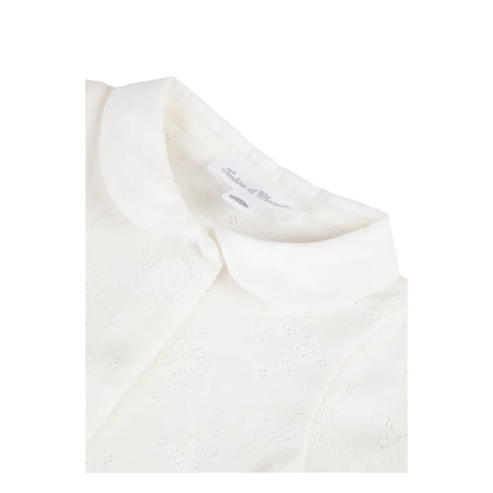Tartine et Chocolat Body Coton Bio Ajouré | Ecru