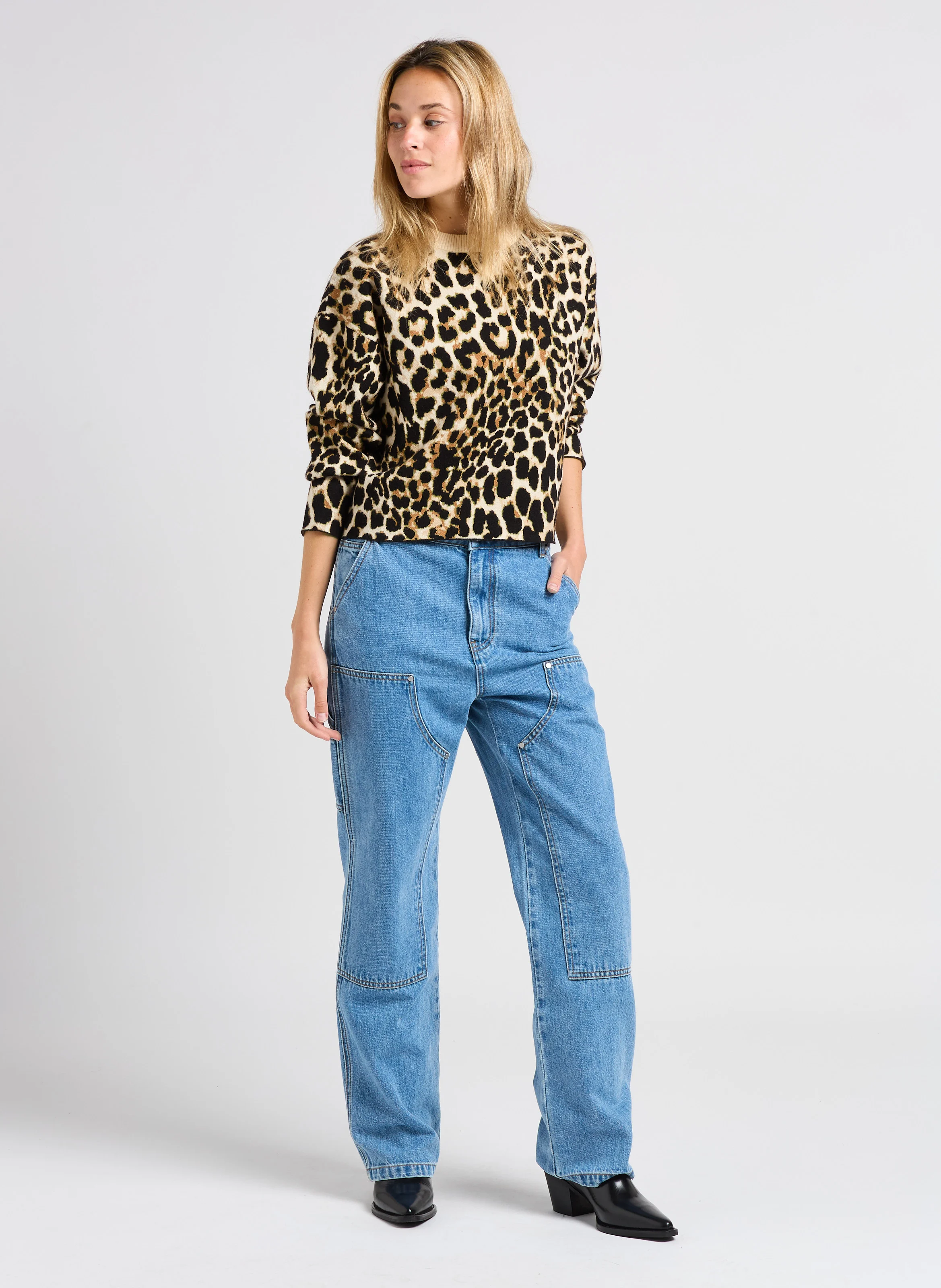 ROCA - Jean droit en coton | Bleu
