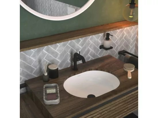 Bonde lavabo à écoulement libre HANSGROHE noir mat