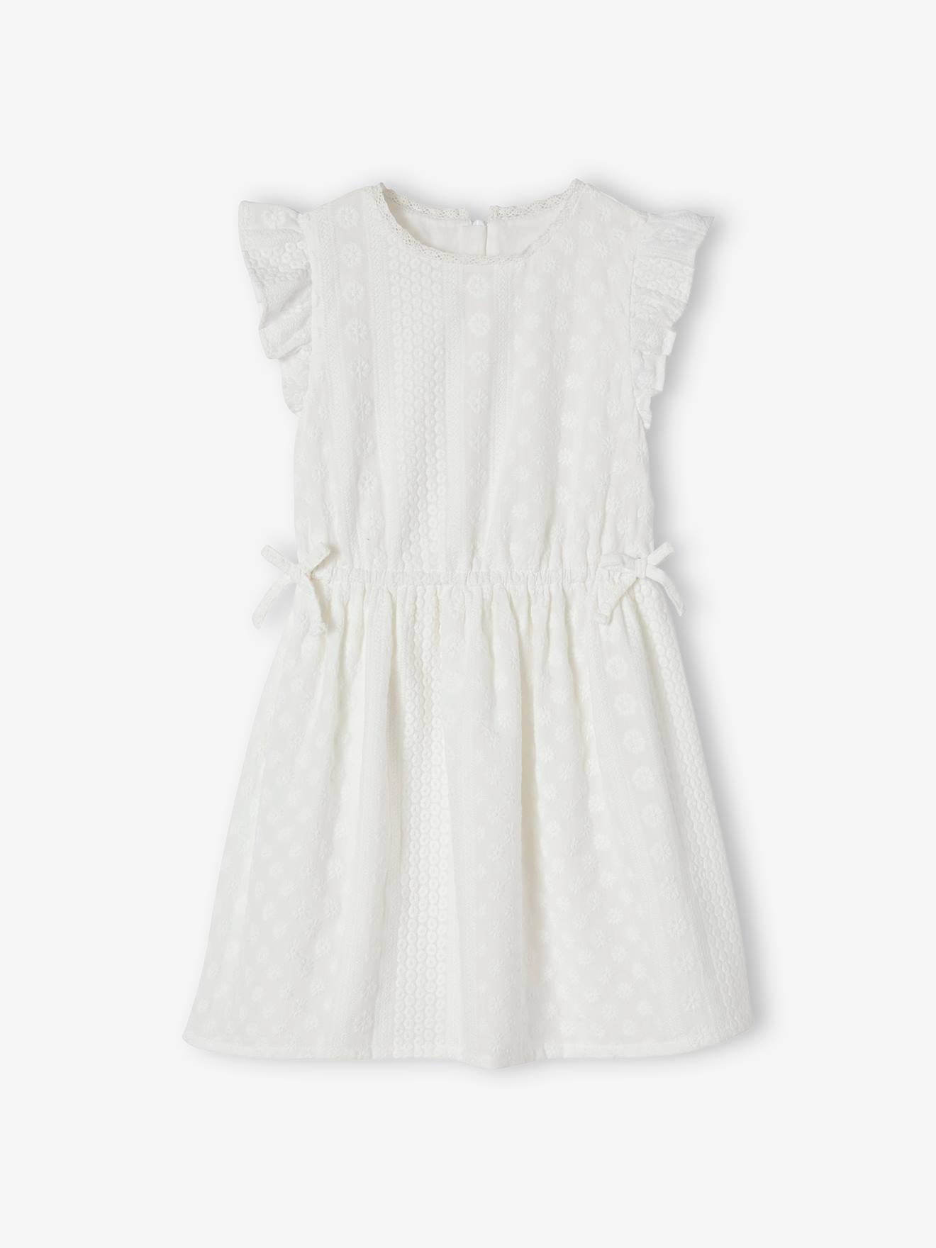 vestido bordado cru
