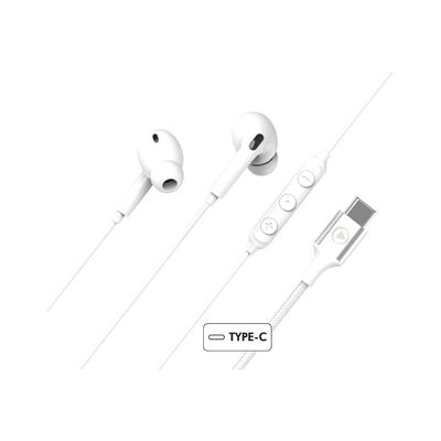 BigBen Connected - Ecouteurs filaire avec micro - intra-auriculaire - blanc