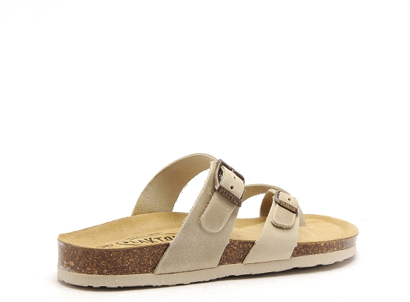 Plakton mules et sabots plats femme bombay beige