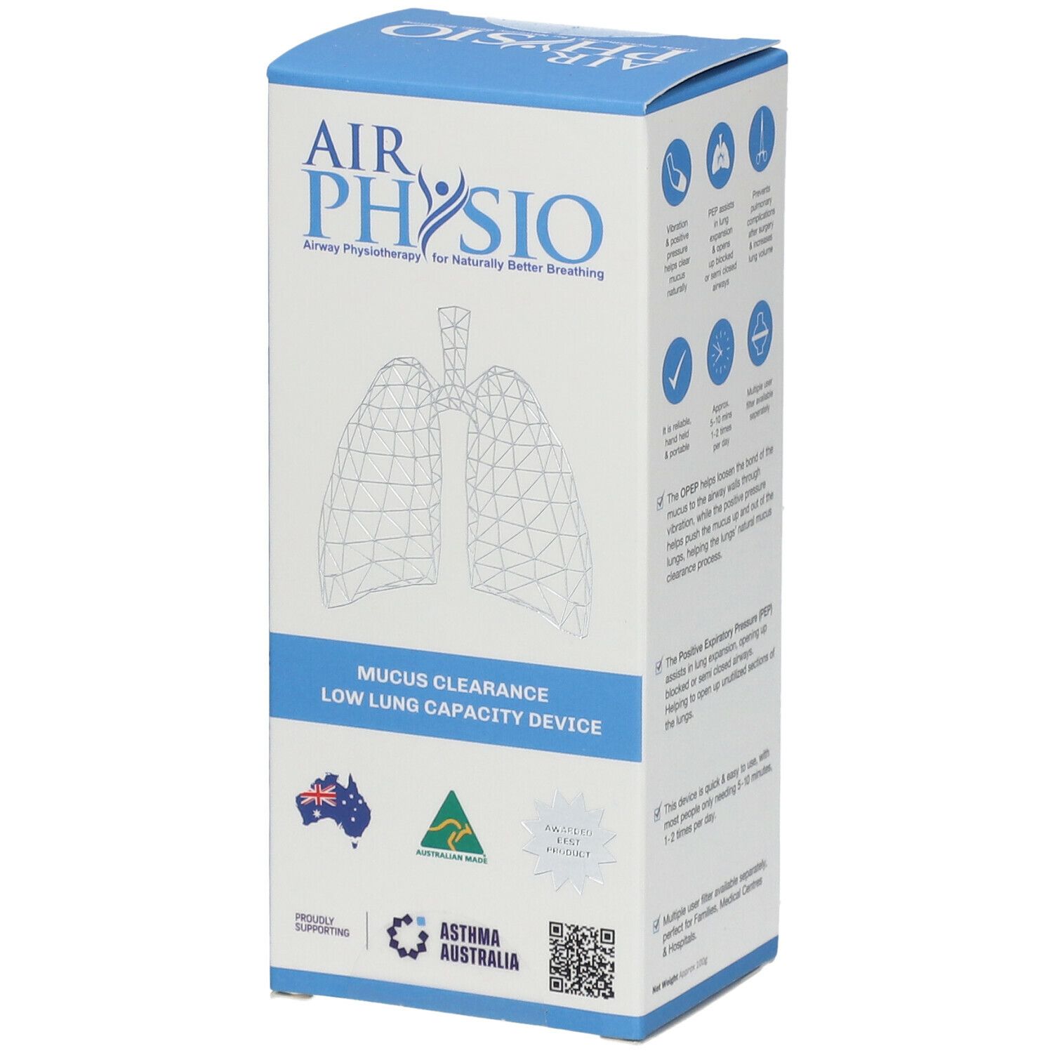 AIRPHYSIO Gerät bei geringer Lungenkapazität