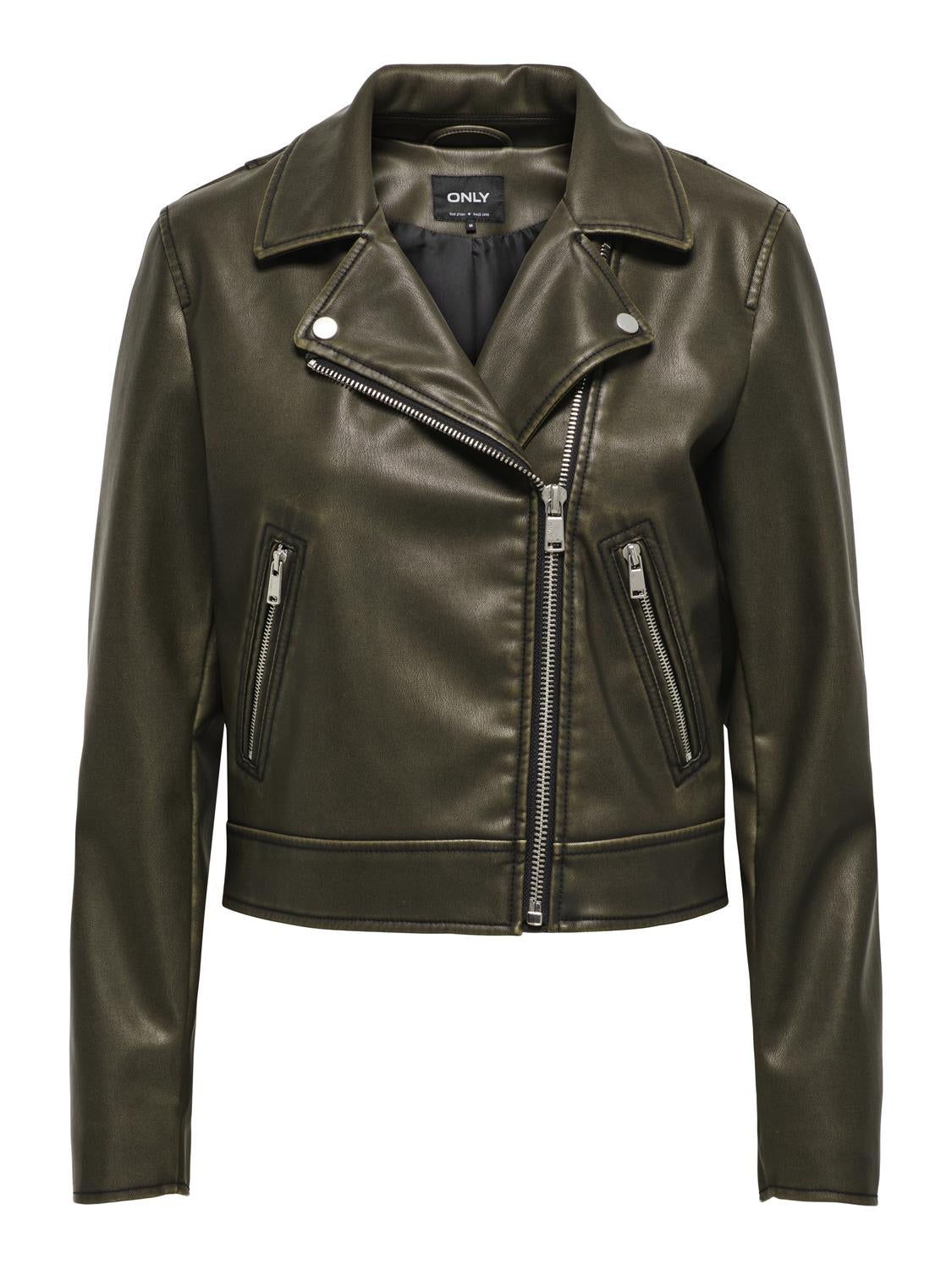 ONLRIA Kunstlederjacke Black