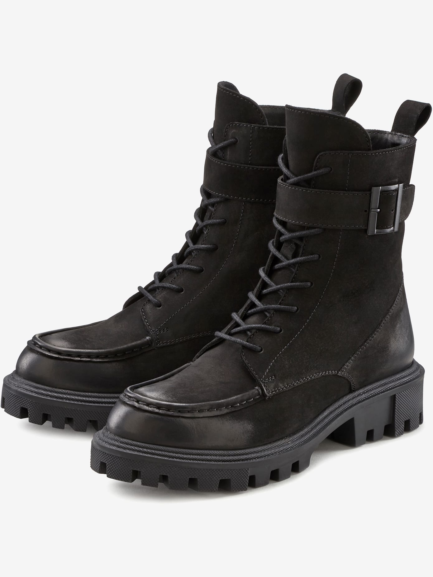 Bottines à lacets cuir de qualité