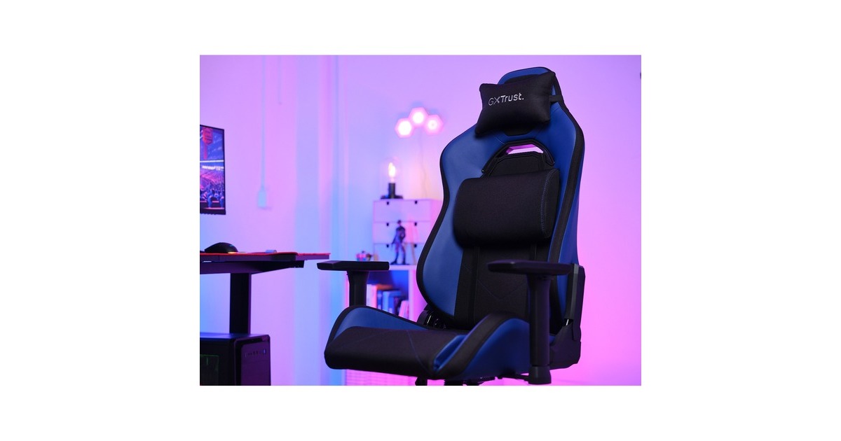 TrustGXT 714B Ruya gamingstoel  (Blauw/zwart)