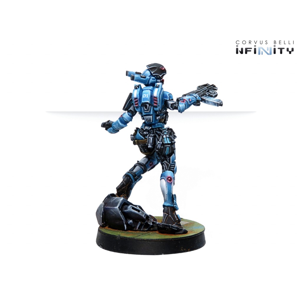 Infinity - PanOceania - Patsy Garnett Orc Troops Varuna Div. NCO (Submachine Gun)