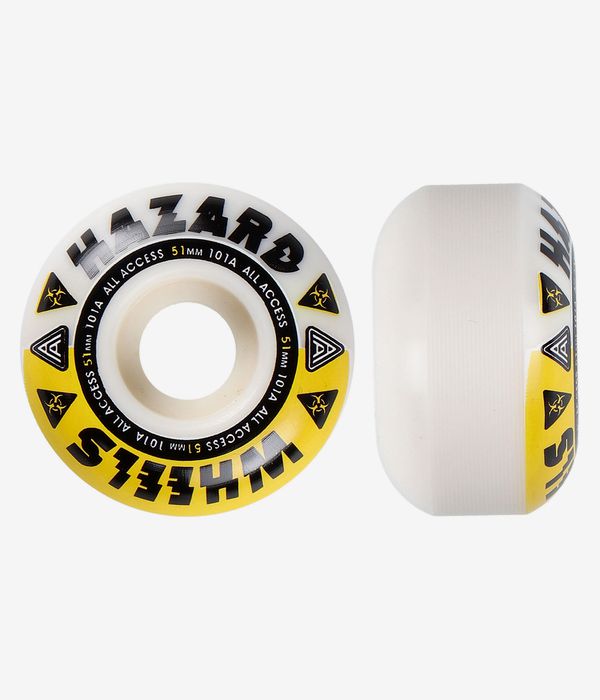 Madness Hazard Melt Down Radial Rollen (white yellow) 51mm 101A 4er Pack