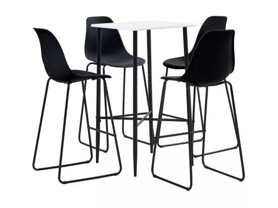 Ensemble de bar 5 pcs Plastique Noir