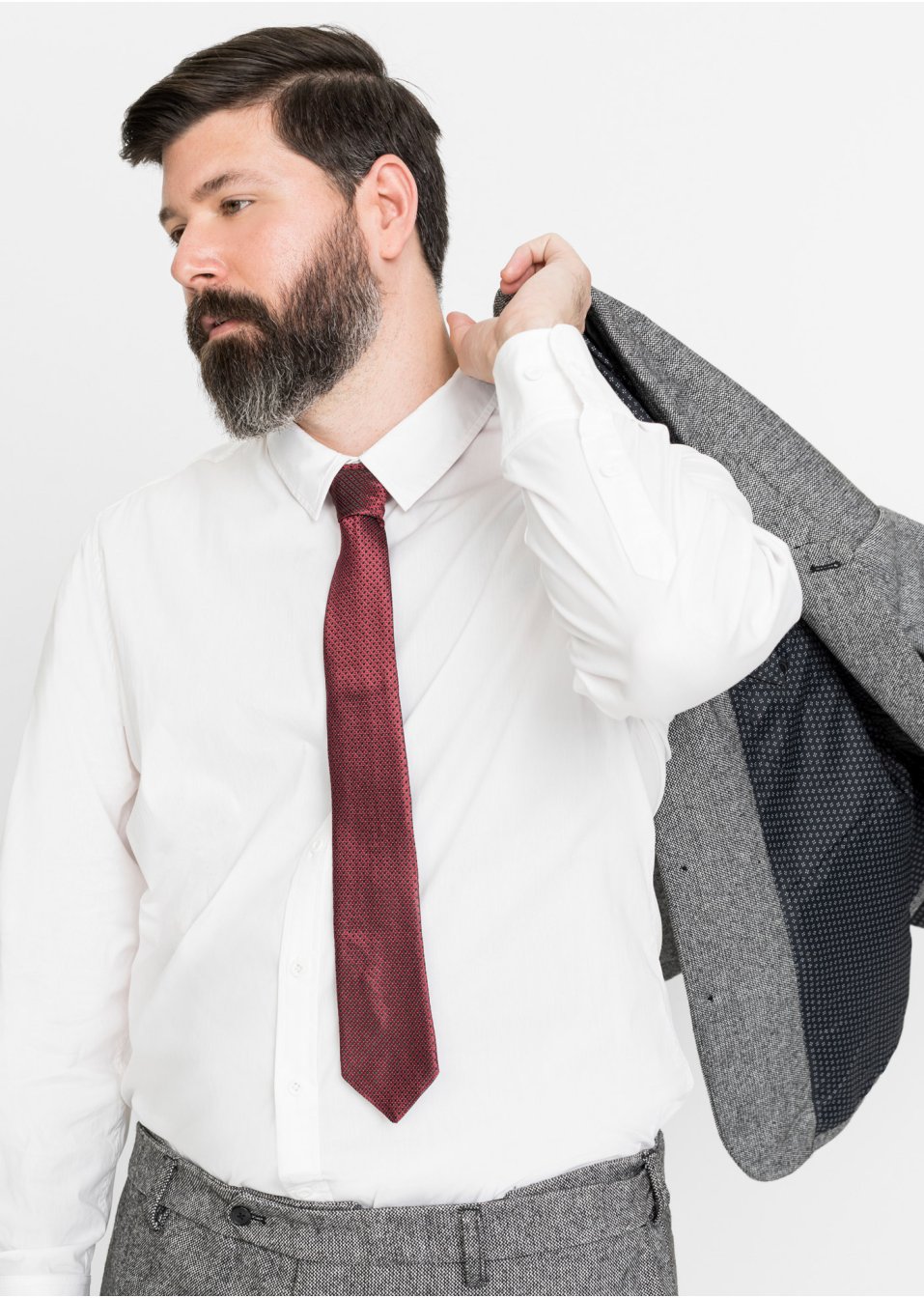 Costume (Ens. 4 pces.): veste, pantalon, chemise, cravate Slim Fit