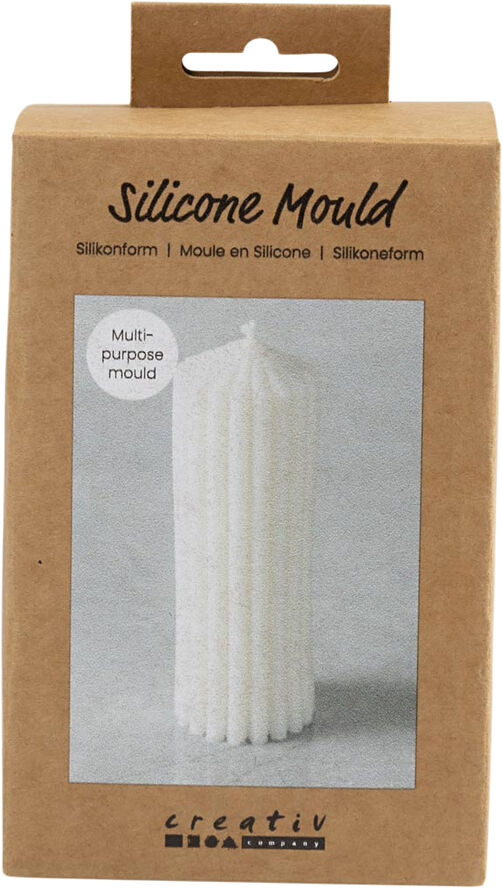 Creativ Company Silikoneform, Rillet cylinder, H: 12 cm, diam. 4 cm.