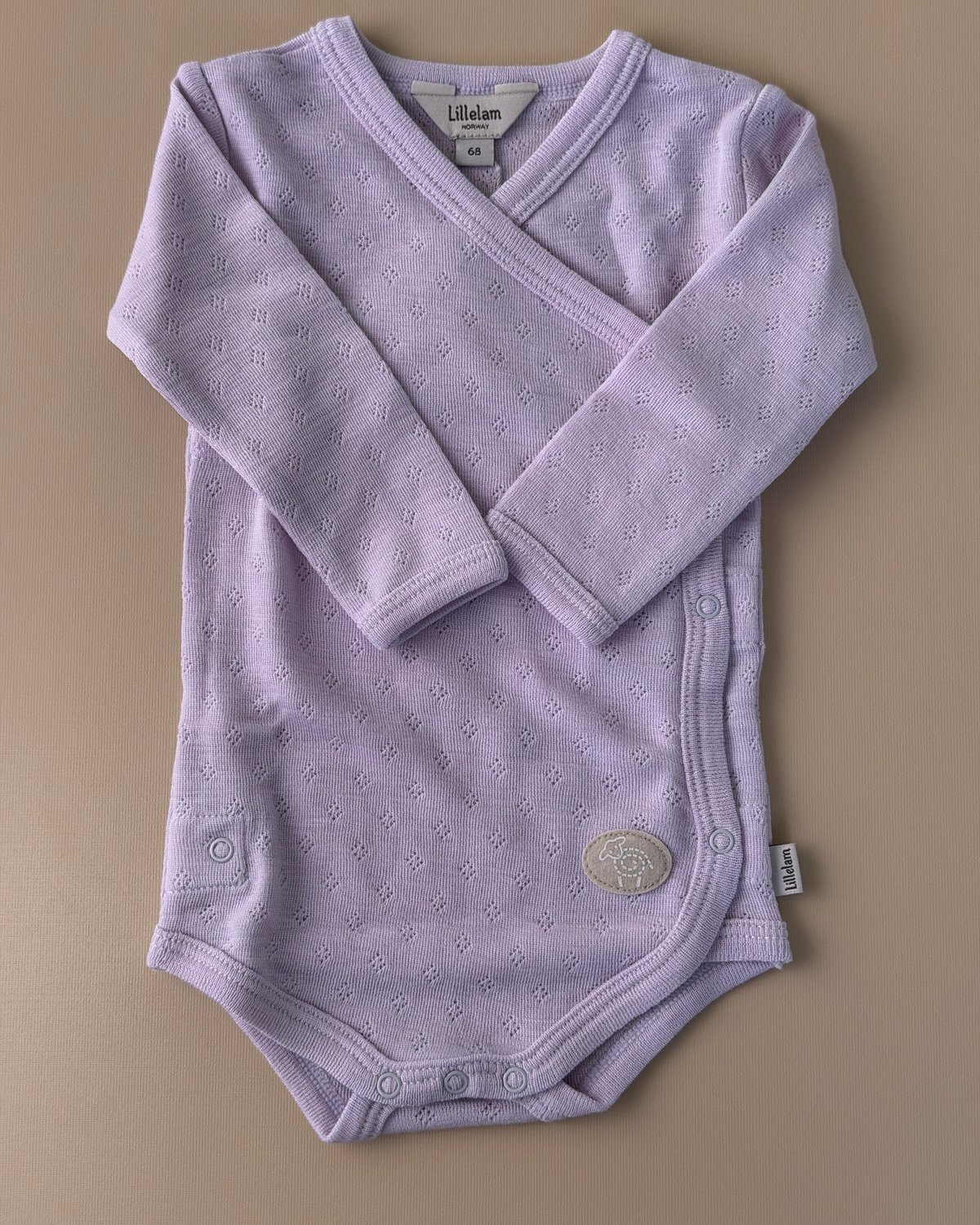 Omslagsbody Ull – 100% Merino, Pointelle | Ullbody Mini