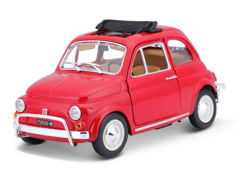 BBurago Fiat 500 L 1968 Rot 1:24 Sammlermodell im Massstab 1:24