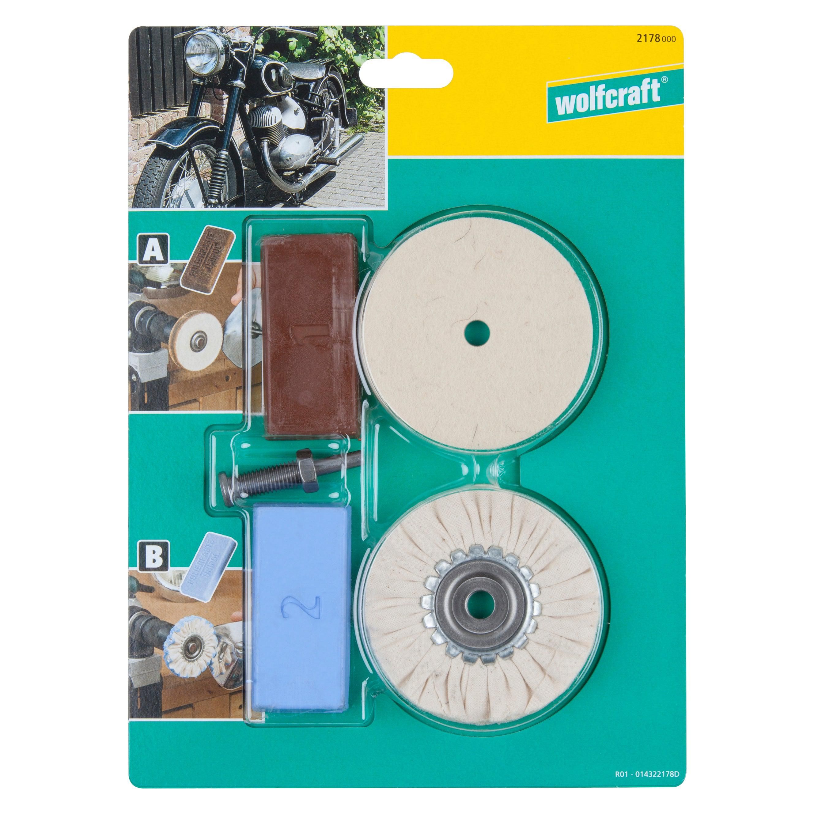 Wolfcraft Hobby-polijstset - 2178000