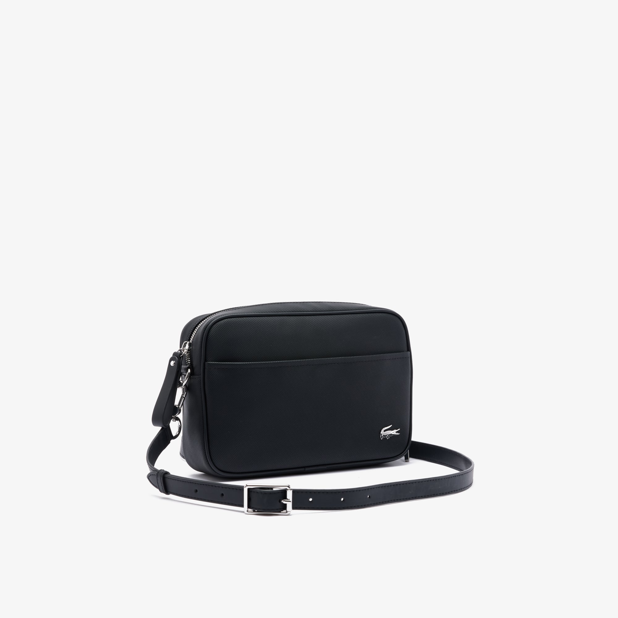 Sac crossover Daily Lifestyle moyen en toile enduite Sacs à bandoulière - Noir - Lacoste - Femme