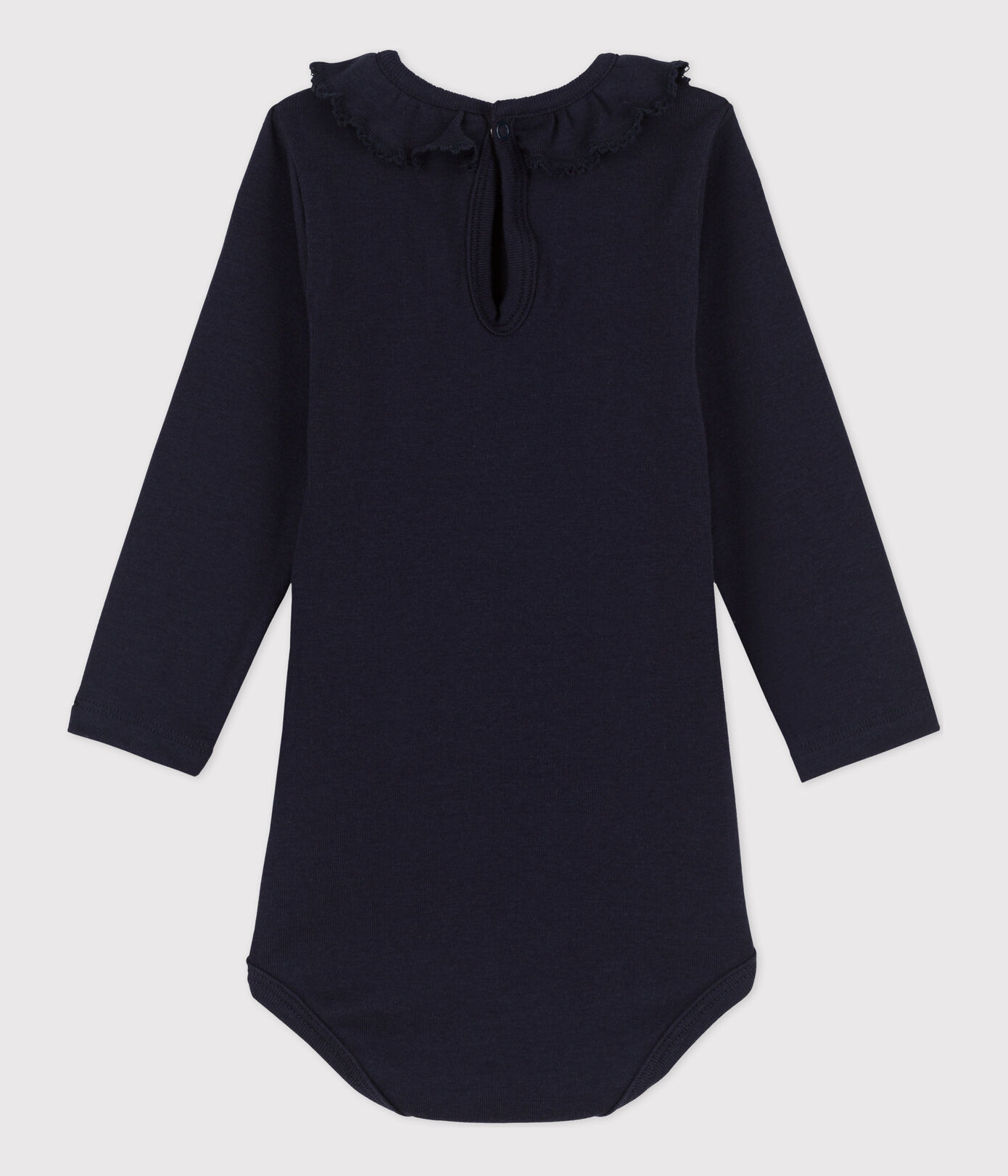 Body manches longues bébé à collerette en coton