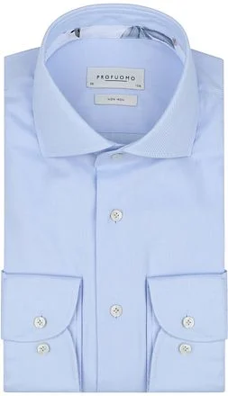Profuomo Twill Overhemd Lichtblauw PPWH10014B-M1 kopen