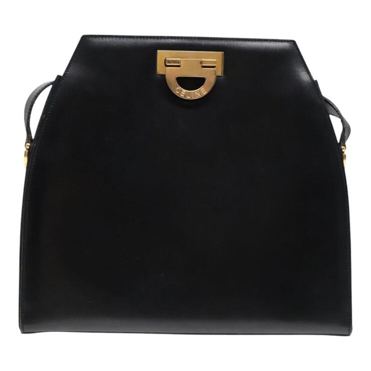 Celine Vintage Celine Crossbody Bag Black