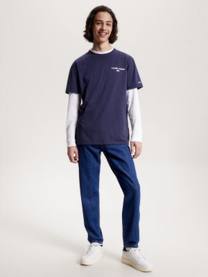 Camiseta clássica com logo nas costas