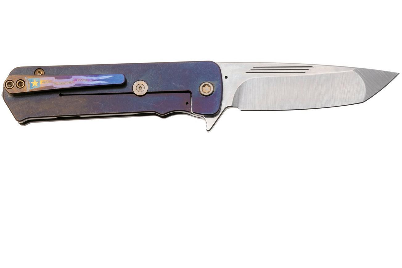 Medford TFF-4 25-TFF4-05, Tumbled S45VN Tanto, Brz-Vio Fade Titanium Handle, Black G10 Inlay, Bronze Hardware zakmes