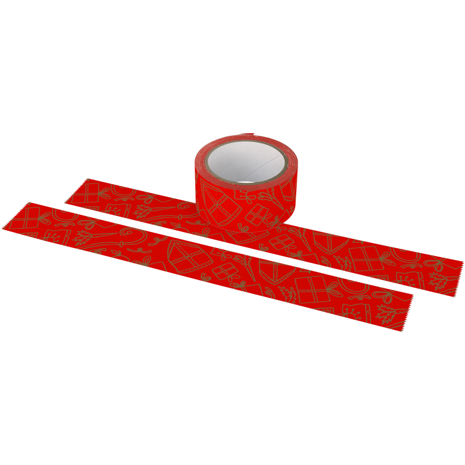 Dozensluittape, Mieterse Mijters, Papier, 50mm, 50m, bruin/rood