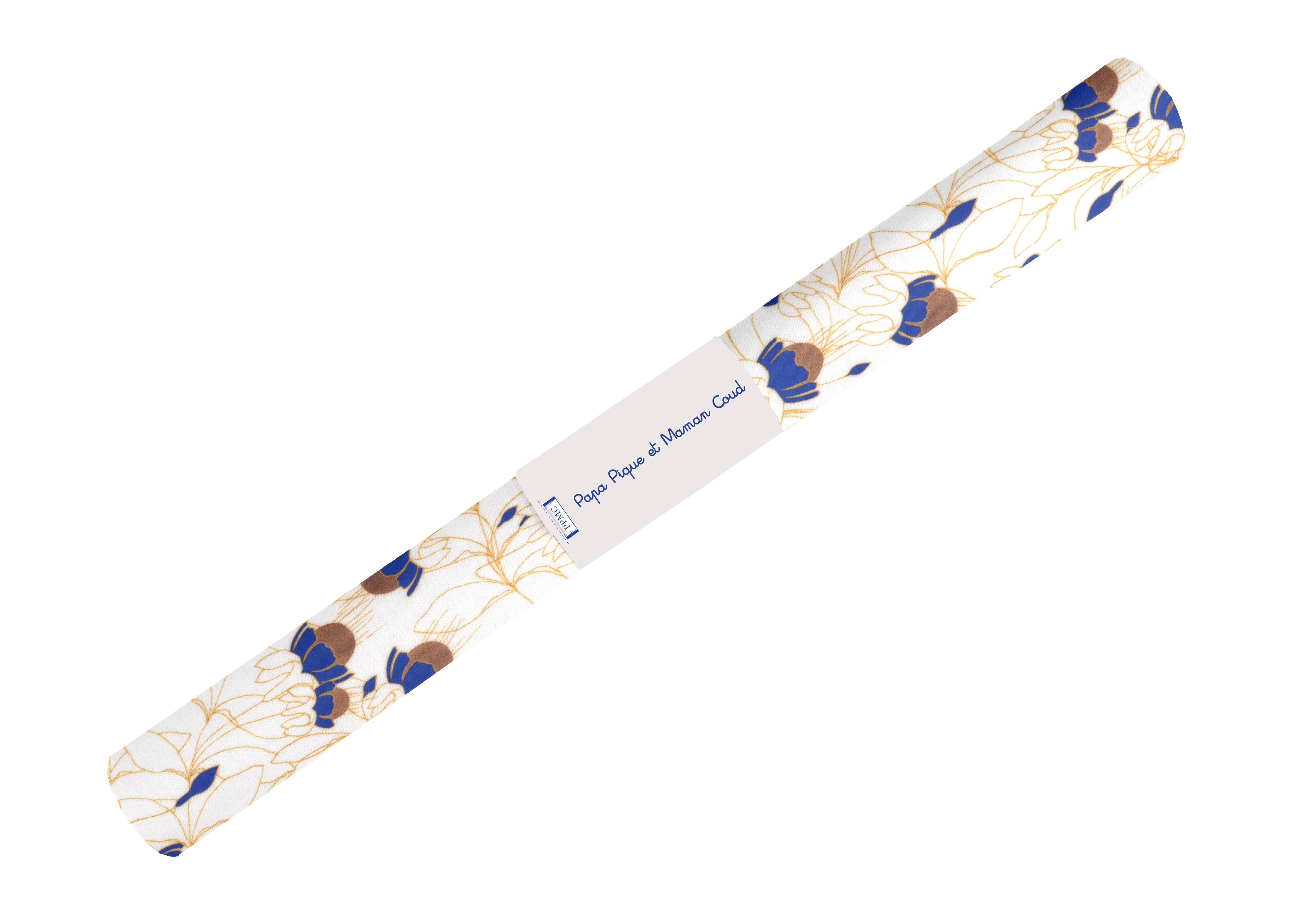 Coupon Tissu Enduit De 35Cm Ex2301 Clochettes Enchantées Cobalt