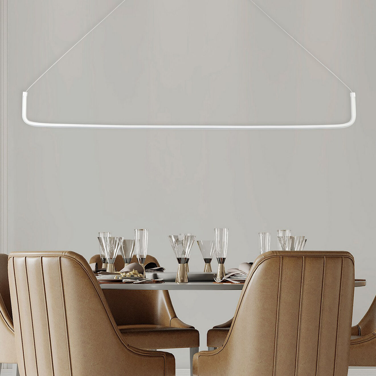 Opviq Suspension Tadpole blanche - 102x10x10 cm