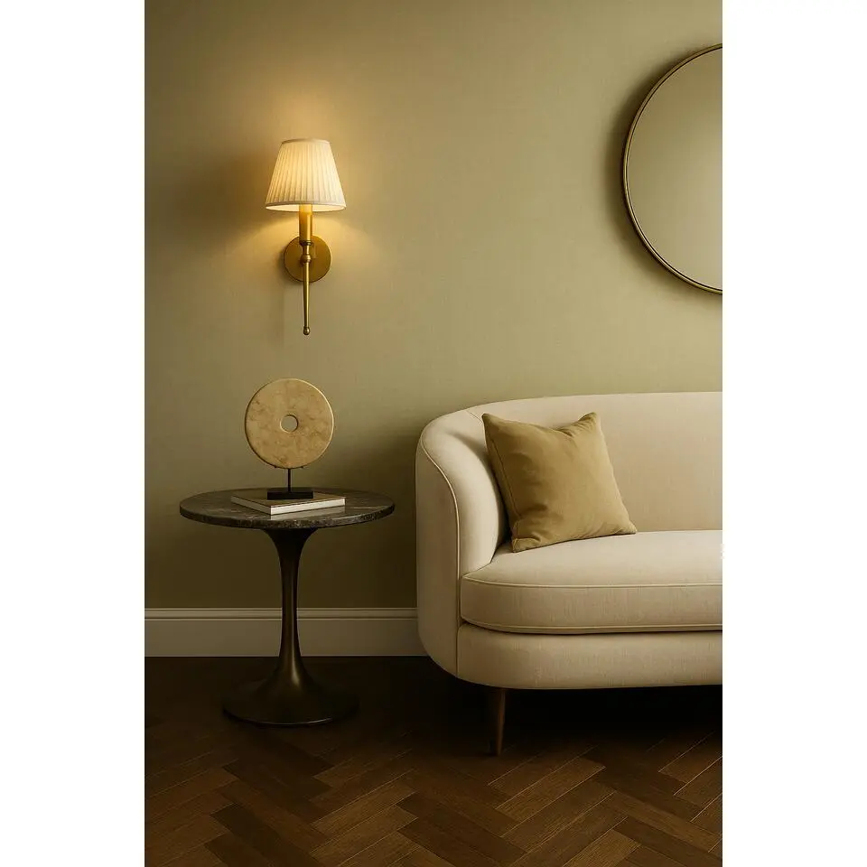 Dutch Wallcoverings Vliesbehang Linen & Textures uni - groen - 10,05m x 53cm