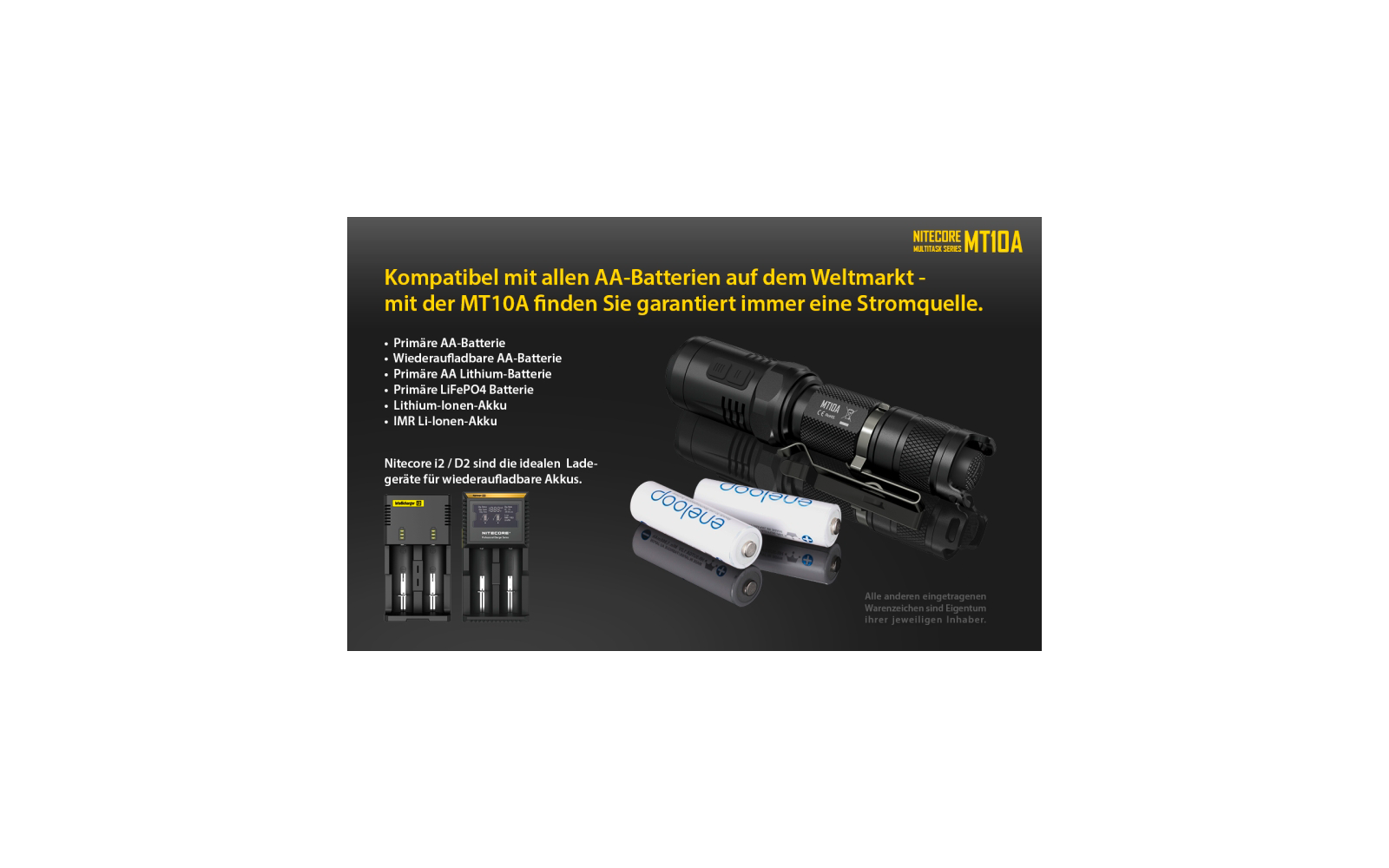 Nitecore Taschenlampe  MT1A