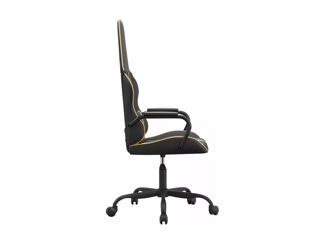 Chaise de jeu Noir et doré Similicuir