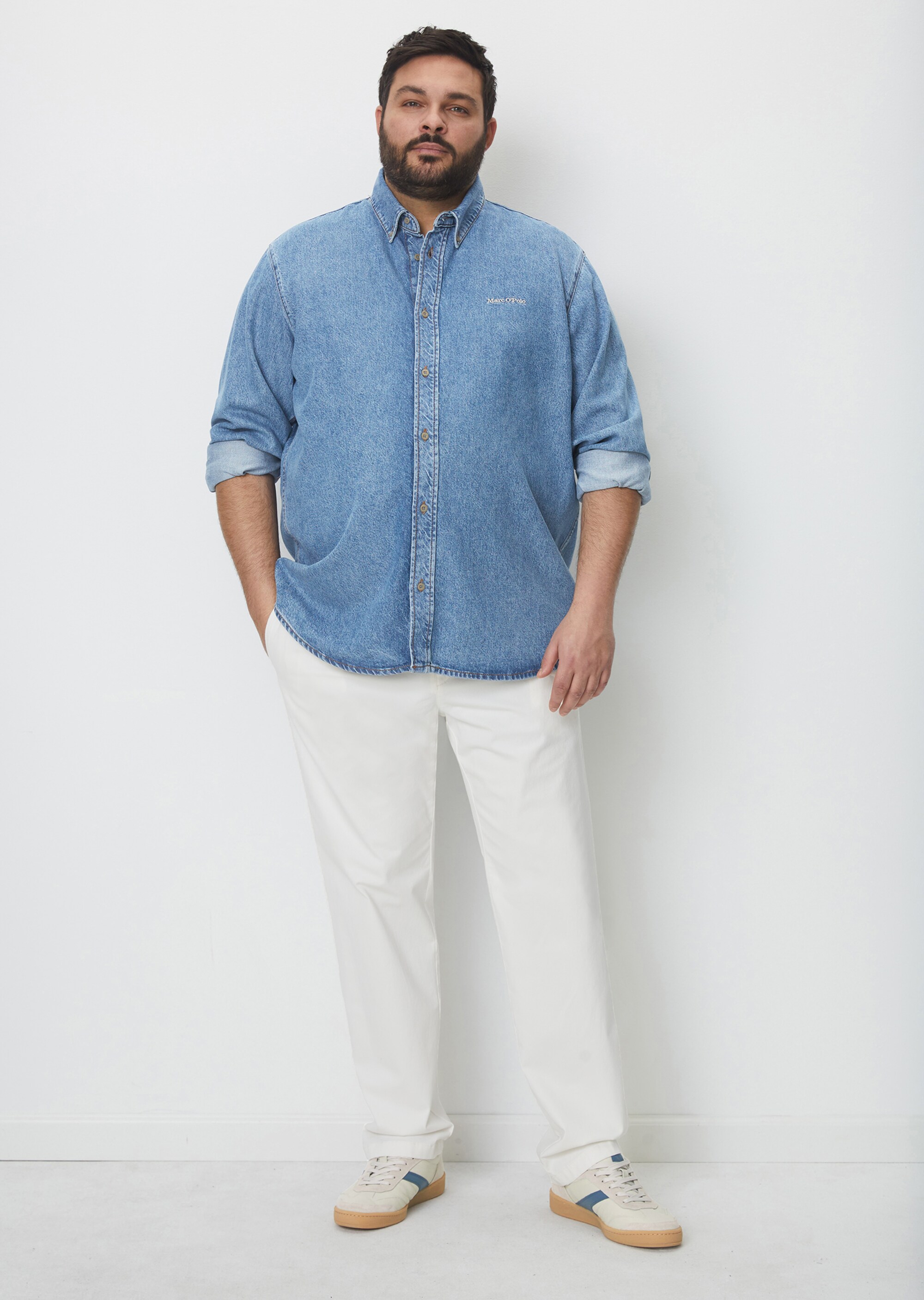 Chino - Modell OSBY tapered aus hochwertigem Bio-Baumwolle-Mix