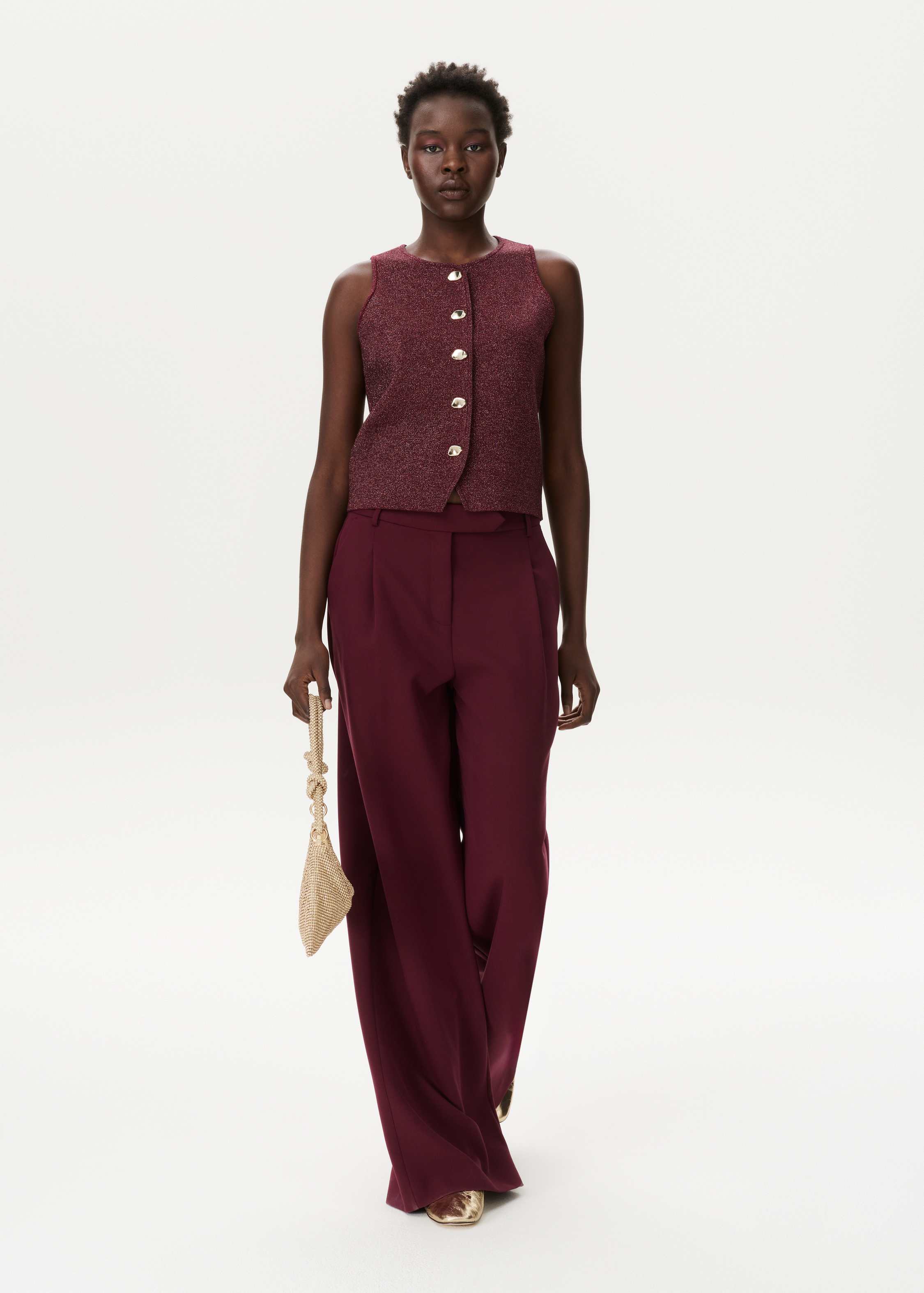 Gilet met lurex