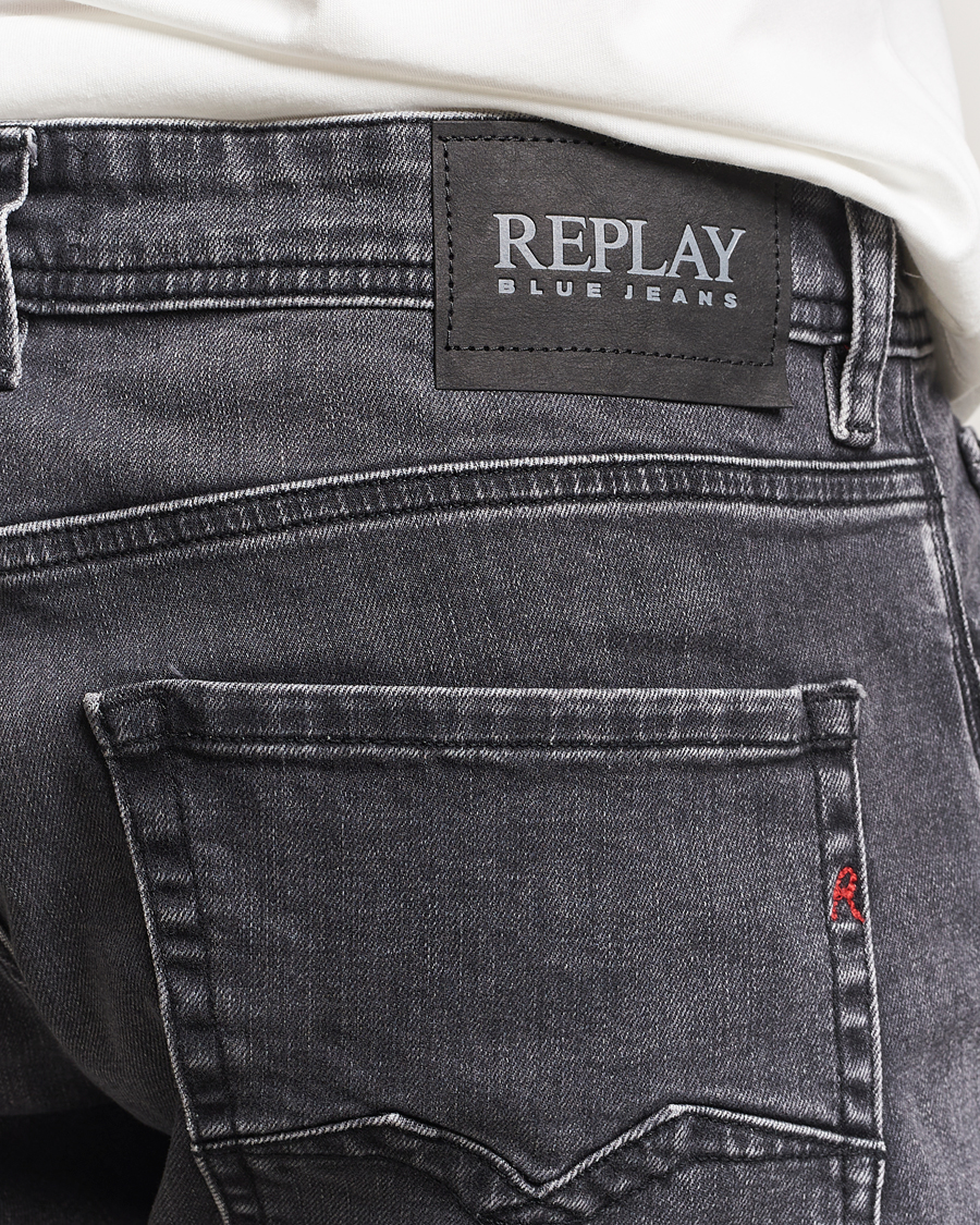 Replay Rocco Comfort Fit Stretch Eco Plus Jeans Washed Black