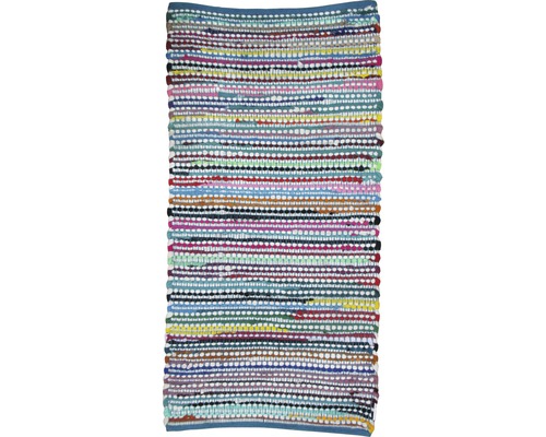Patchwork vloerkleed met knopen, kleurrijk, 50x80 cm