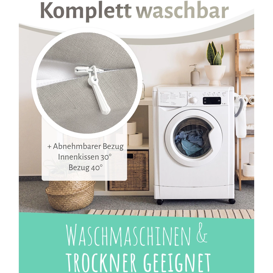 pic Bear Stillkissen Classic 190 cm Sterne grau-weiß