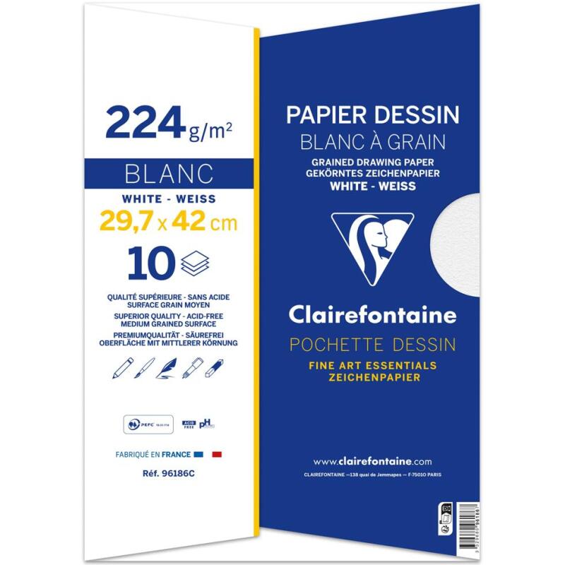 Dessin à Grain pochette 10F A3 224g