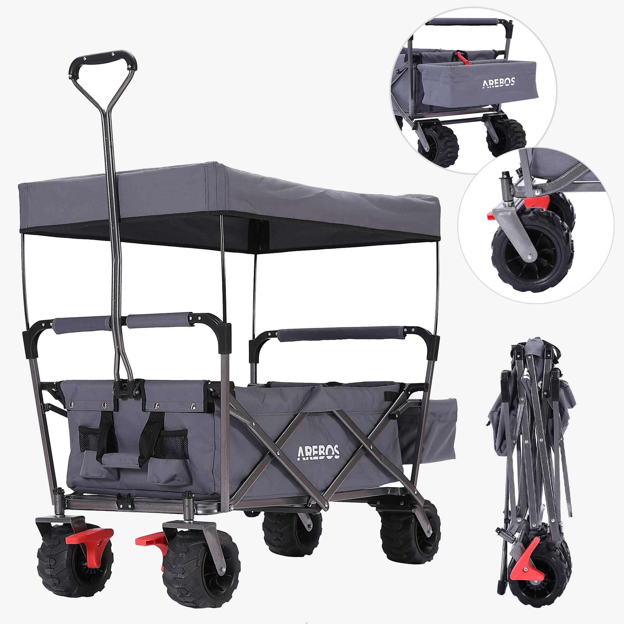 Bollerwagen mit Dach Standard