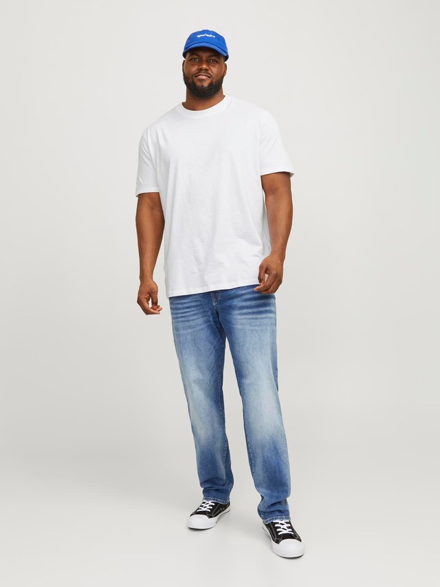 Jack & Jones PlusSize T-Shirt »JJEBRADLEY TEE SS NOOS PLS« mit Rundhalsausschnitt