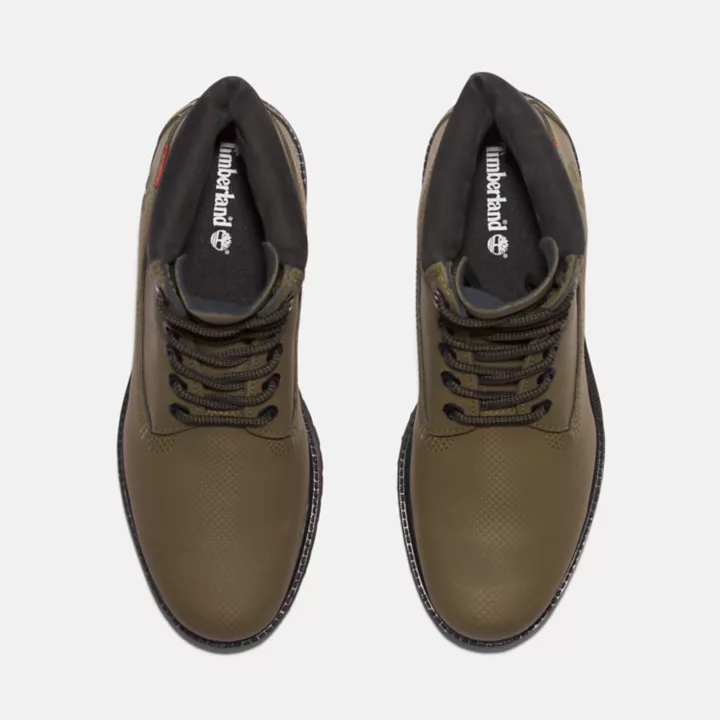 Bota Timberland Premium de 6 polegadas para homem na cor verde.