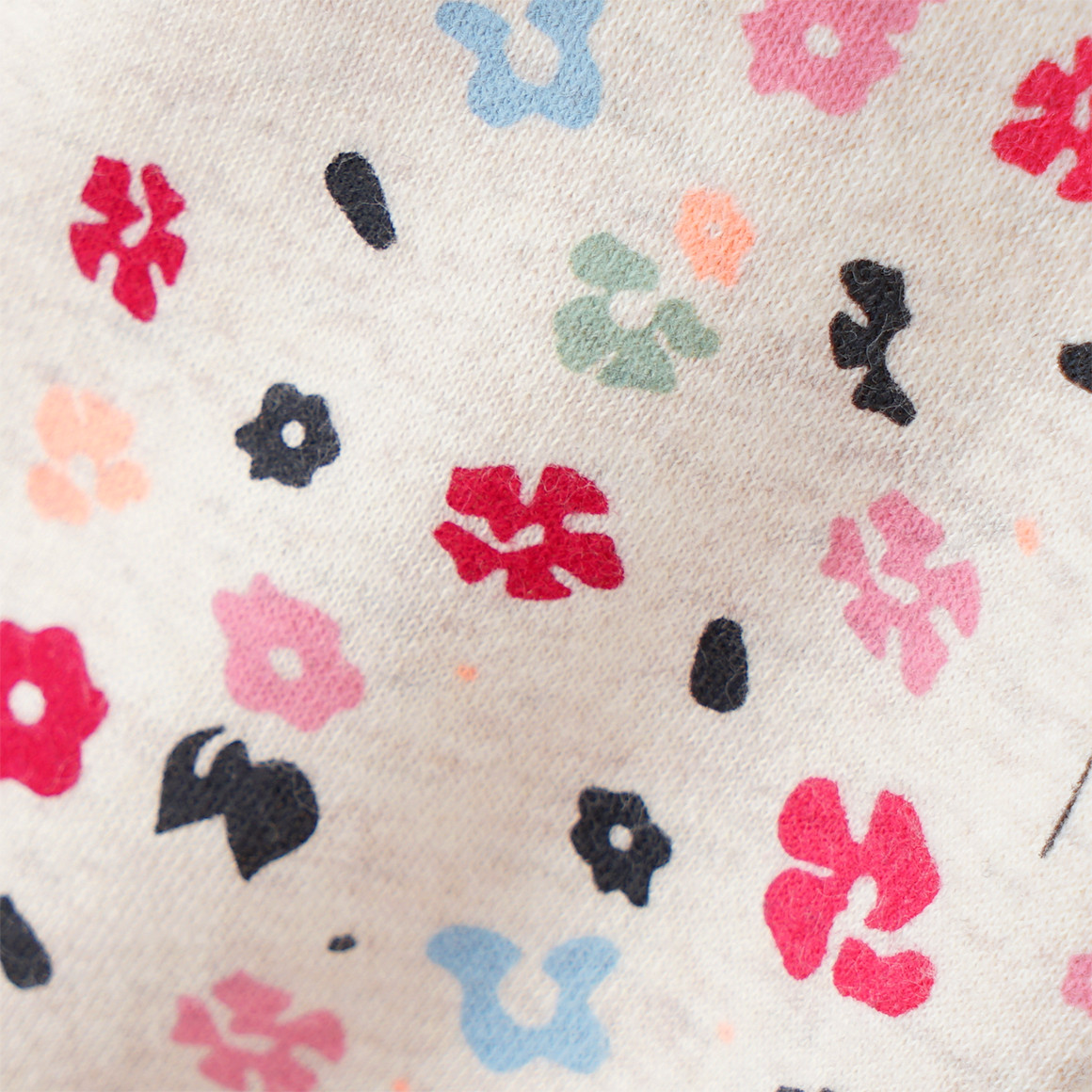 Yigga Mädchen Hoodie mit Blumen-Prints creme