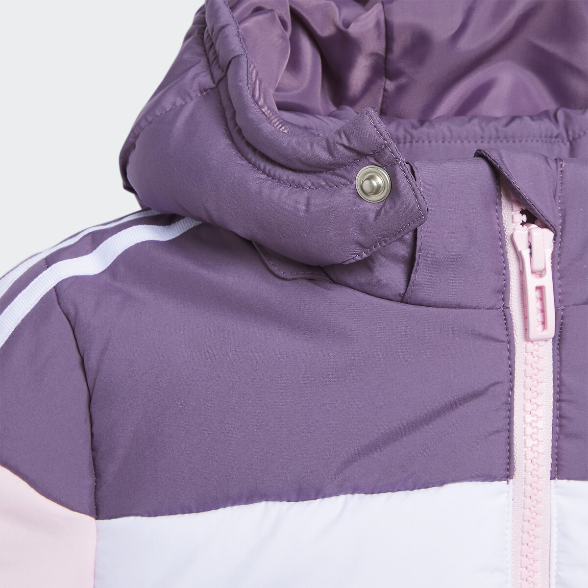 ADIDAS SPORTSWEAR<br>Jaqueta de plumas com zíper e capuz