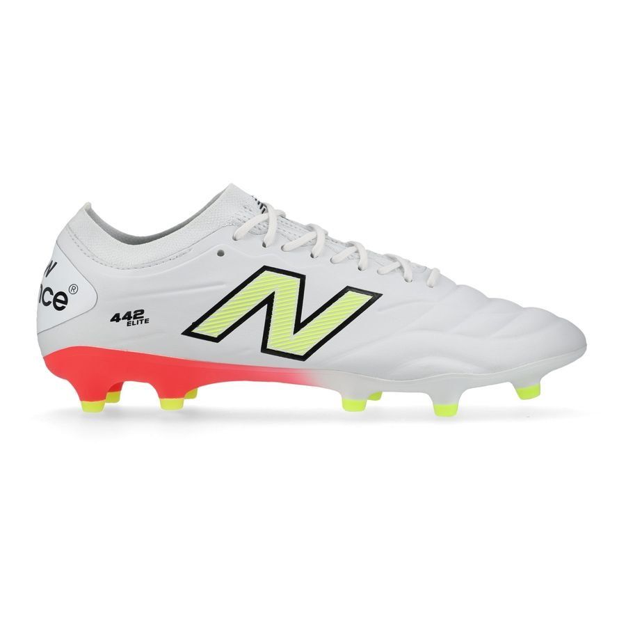 New Balance 442 V2 Elite FG Flash Point - Blanc/Vert/Noir