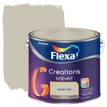Flexa Creations muurverf green tea krijt 2,5 liter