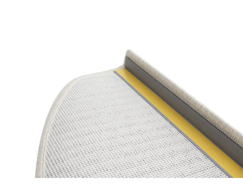 Rambo beige halfronde trapmattenset, 28x65 cm, 15 stuks