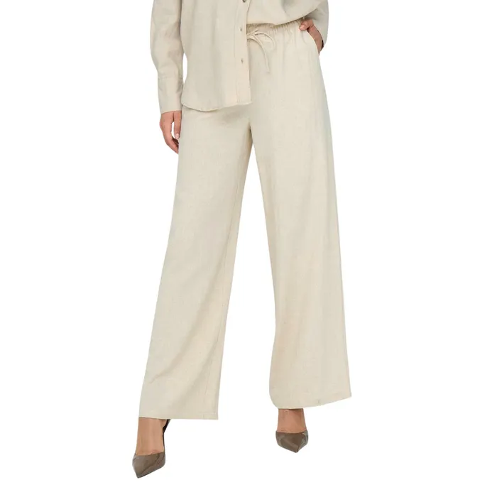 JDY Say Linen Wide Broek Dames